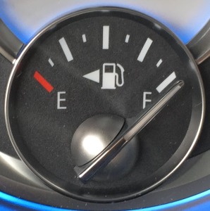 Gas gauge in rental car