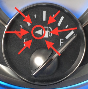 Gas Gauge with Arrows