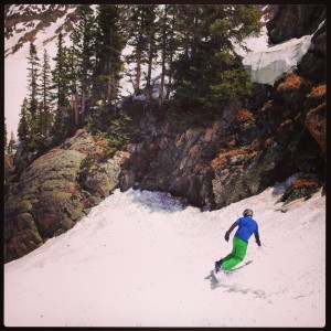 Snowboarding at Arapahoe Basin, Colorado in JUNE!